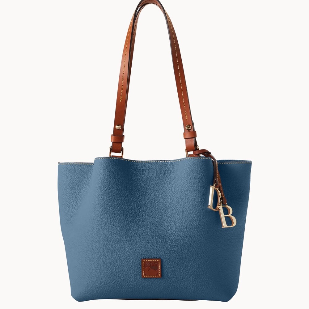 Dooney & Bourke Pebble Grain Small Flynn Jeans Handbag Like New